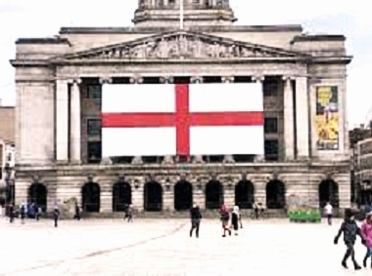 Council unveils massive St George’s cross to ‘flying the flag’ for England