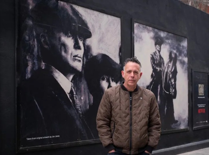 New look Peaky Blinders mural now on Hill Street, in Birmingham