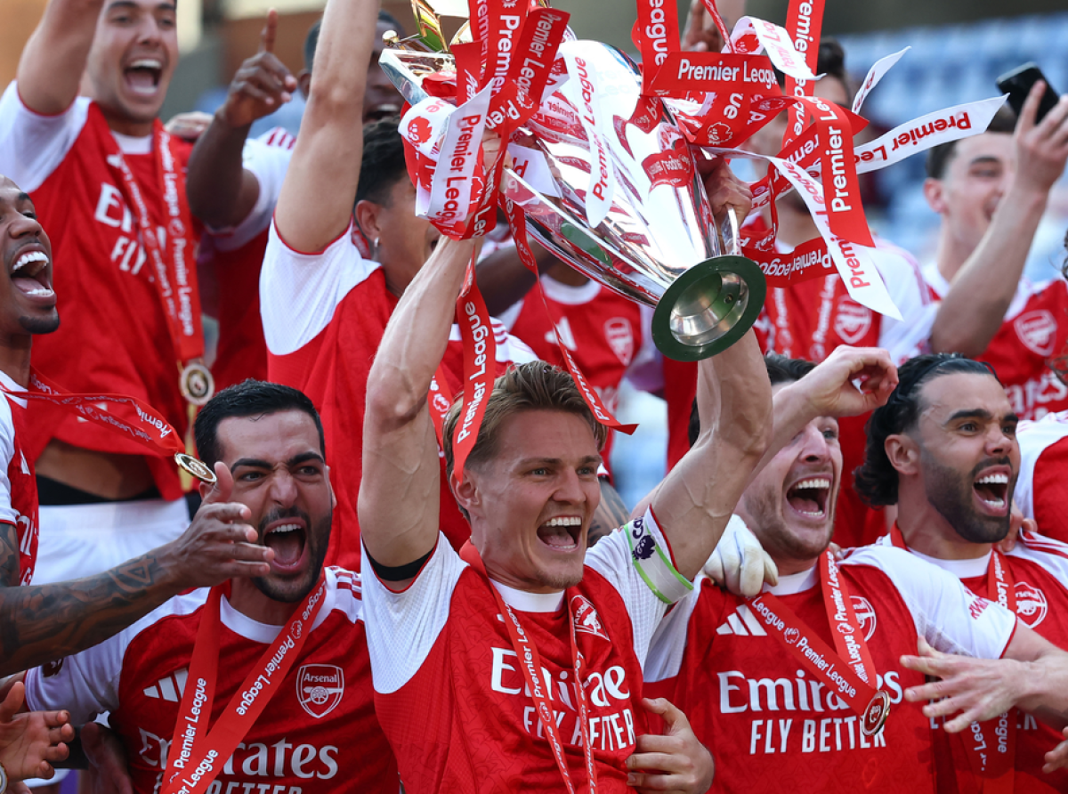 Arsenal crowned Premier League champions after 22-year wait