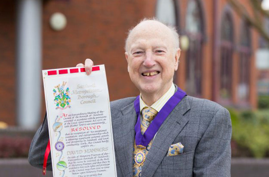 Businessman David Manners made Freeman of Sandwell